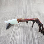 Turkey Foot Handle Opalite Blade Ornamental Knife #9253 Mountain Man Knife