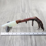 Turkey Foot Handle Opalite Blade Ornamental Knife #9253 Mountain Man Knife