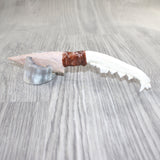 Coyote Jaw Handle Stone Blade Ornamental Knife #1262    Mountain Man Knife