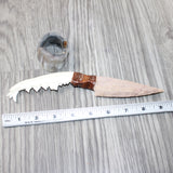 Coyote Jaw Handle Stone Blade Ornamental Knife #1262    Mountain Man Knife