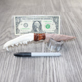 Coyote Jaw Handle Stone Blade Ornamental Knife #1262    Mountain Man Knife