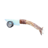 Deer Antler Crown Handle Opalite Blade Ornamental Knife #2362     Mountain Man Knife