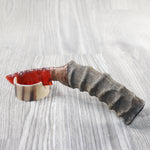 Impala Horn Handle Glass Blade Ornamental Knife #2753 Mountain Man Knife z