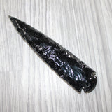 1 Obsidian Ornamental Spearhead  #4362     Arrowhead