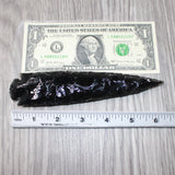 1 Obsidian Ornamental Spearhead  #4362     Arrowhead