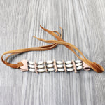 1 Bone Hairpipe Bead Arm Band  #3053  Mountain Man Jewelry