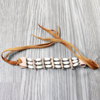 1 Bone Hairpipe Bead Arm Band  #3053  Mountain Man Jewelry