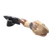 Grapevine Wood Handle Obsidian Blade Ornamental Knife #0553 Mountain Man Knife z