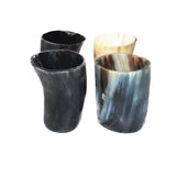 4 Small Horn Glasses #1662       Medieval Tankard Double Shot Glass