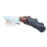 Impala Horn Handle Opalite Blade Ornamental Knife #2762     Mountain Man Knife