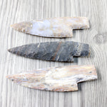3 Stone Ornamental Knife Blades  #0753   Mountain Man Knife