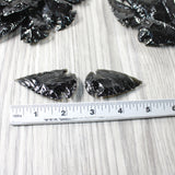 50 Large Obsidian Ornamental Arrowheads  #5853    Spearhead