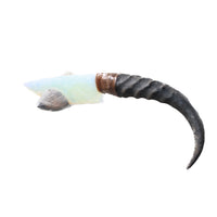 Springbok Horn Handle Opalite Blade Ornamental Knife #1953  Mountain Man Knife
