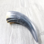 1 Raw Unfinished Cow Horn # 5953  Natural Colored