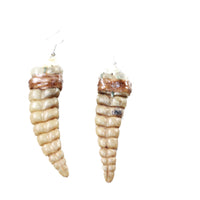 Extra Large Rattlesnake Rattle Earrings  #4953  Mountain Man Earrings