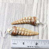 Extra Large Rattlesnake Rattle Earrings  #4953  Mountain Man Earrings