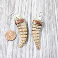 Extra Large Rattlesnake Rattle Earrings  #4953  Mountain Man Earrings