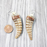 Extra Large Rattlesnake Rattle Earrings  #4953  Mountain Man Earrings