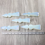 5 Opalite Ornamental Tomahawk Heads  #9953    Axe Hatchet Ax