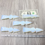 5 Opalite Ornamental Tomahawk Heads  #9953    Axe Hatchet Ax