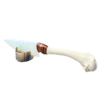 Turkey Bone Handle Opalite Blade Ornamental Knife #4053    Mountain Man Knife
