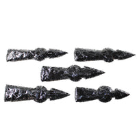 5 Obsidian Ornamental Tomahawk Heads  #5053    Axe Hatchet Ax