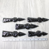 5 Obsidian Ornamental Tomahawk Heads  #5053    Axe Hatchet Ax