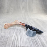 Deer Antler Handle Obsidian Blade Ornamental Knife #2262  Mountain Man Knife
