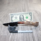 Deer Antler Handle Obsidian Blade Ornamental Knife #2262  Mountain Man Knife