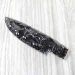 1 Obsidian Ornamental Knife Blade  #5053    Mountain Man Knife