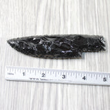 1 Obsidian Ornamental Knife Blade  #5053    Mountain Man Knife