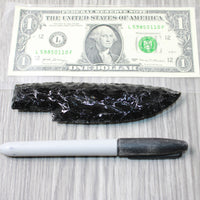 1 Obsidian Ornamental Knife Blade  #5053    Mountain Man Knife