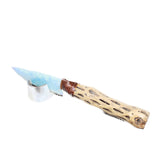 Cholla Cactus Wood Handle Opalite Blade Ornamental Knife #8262     Mountain Man Knife