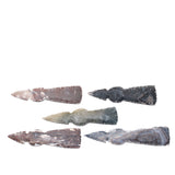 5 Stone Ornamental Tomahawk Heads  #4262    Agate Jasper Axe Hatchet Ax