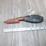 Orthoceras Fossil Handle Stone Blade Ornamental Knife #04062    Mountain Man Knife