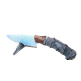 Impala Horn Handle Opalite Blade Ornamental Knife #9262     Mountain Man Knife