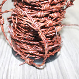 25 Yards of Leather Barbed Wire Antique Brown  Color  # 2562