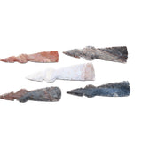 5 Stone Ornamental Tomahawk Heads  #8362    Agate Jasper Axe Hatchet Ax