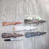 5 Stone Ornamental Tomahawk Heads  #8362    Agate Jasper Axe Hatchet Ax