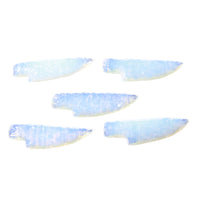 5 Small Opalite Ornamental Knife Blades  #2454    Mountain Man Knife
