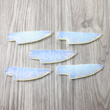 5 Small Opalite Ornamental Knife Blades  #2454    Mountain Man Knife
