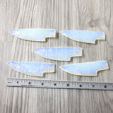 5 Small Opalite Ornamental Knife Blades  #2454    Mountain Man Knife