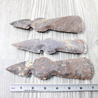 3 Stone Ornamental Tomahawk Heads #9554    Ax Axe Hatchet