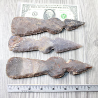 3 Stone Ornamental Tomahawk Heads #9554    Ax Axe Hatchet