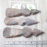3 Stone Ornamental Tomahawk Heads #9554    Ax Axe Hatchet