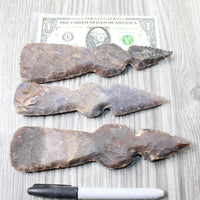 3 Stone Ornamental Tomahawk Heads #9554    Ax Axe Hatchet