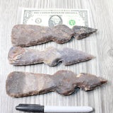 3 Stone Ornamental Tomahawk Heads #9554    Ax Axe Hatchet