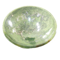 1 Moss Agate Gemstone Trinket Bowl  3 inch diameter #6554