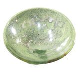 1 Moss Agate Gemstone Trinket Bowl  3 inch diameter #6554