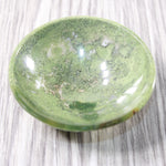 1 Moss Agate Gemstone Trinket Bowl  3 inch diameter #6554